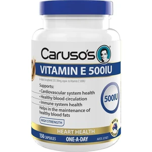(PRE ORDER) Carusos Vitamin E 500IU 150 Capsules shelf life 2yrs