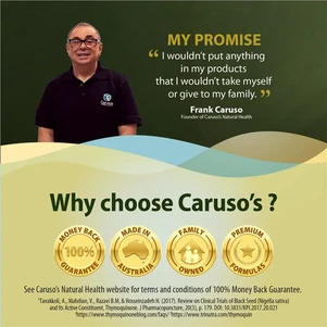 (PRE ORDER) Carusos Black Seed Oil 500 60 Capsules shelf life 2yrs