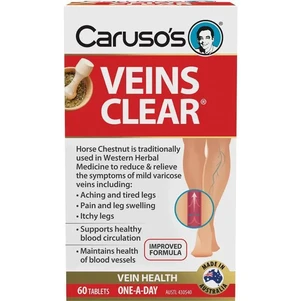 (PRE ORDER) Carusos Veins Clear 60 Tablets shelf life 2yrs