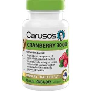 (PRE ORDER) Carusos Cranberry 30000 30 Tablets shelf life 2yrs