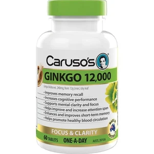 (PRE ORDER) Carusos Ginkgo 12000 60 Tablets shelf life 2yrs