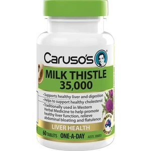 (PRE ORDER) Carusos One a Day Milk Thistle 60 Tablets shelf life 2yrs
