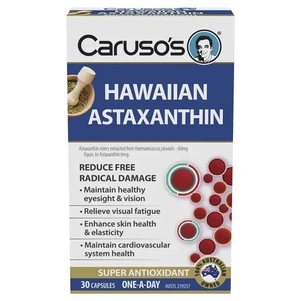 (PRE ORDER) Carusos Hawaiian Astaxanthin 30 Capsules shelf life 2yrs