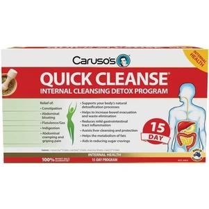 (PRE ORDER) Carusos Quick Cleanse Internal Cleansing Detox Program 15 Day shelf life 2yrs