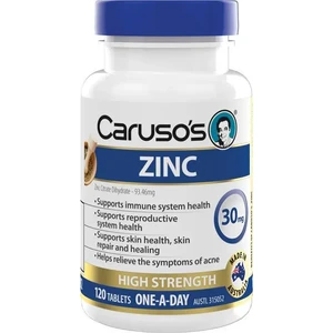 (PRE ORDER) Carusos Zinc 120 Tablets shelf life 2yrs