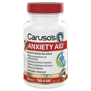 (PRE ORDER) Carusos Anxiety Aid 30 Tablets shelf life 2yrs
