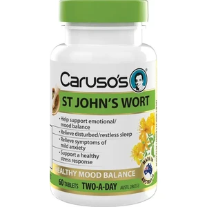 (PRE ORDER) Carusos St Johns Wort 60 Tablets shelf life 2yrs