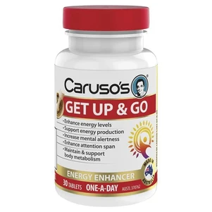 (PRE ORDER) Carusos Get Up & Go 30 Tablets shelf life 2yrs