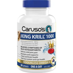(PRE ORDER) Carusos King Krill 1000MG 60 Capsules shelf life 2yrs