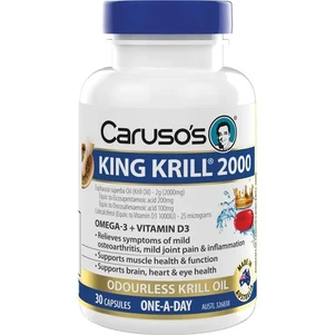 (PRE ORDER) Carusos King Krill 2000mg 30 Capsules shelf life 2yrs