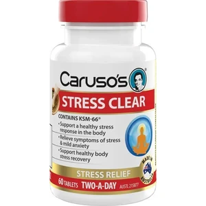 (PRE ORDER) Carusos Stress Clear 60 Tablets shelf life 2yrs