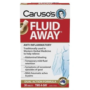 (PRE ORDER) Carusos Fluid Away 30 Tablets shelf life 2yrs