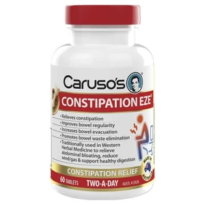 (PRE ORDER) Carusos Constipation EZE 60 Tablets shelf life 2yrs