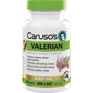 (PRE ORDER) Carusos One a Day Valerian 60 Tablets shelf life 2yrs