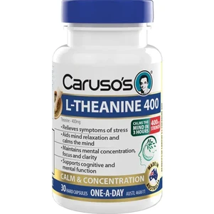 (PRE ORDER) Carusos L-Theanine 30 Capsules shelf life 2yrs