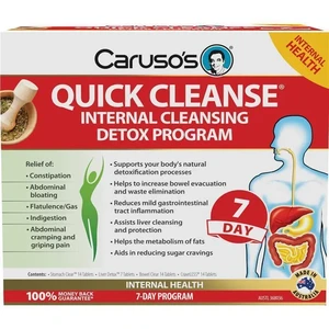 (PRE ORDER) Carusos Quick Cleanse Internal Cleansing Detox Program 7 Day shelf life 2yrs 