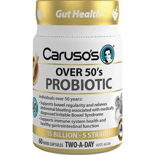 (PRE ORDER) Carusos Probiotic - Over 50s 60 Capsules shelf life 2yrs