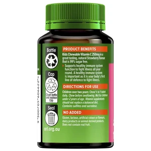 (PRE ORDER) Cenovis Kids Chewable Vitamin C 250mg Strawberry 150 Tablets shelf life 2yrs