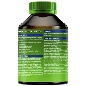 (PRE ORDER) Cenovis Multivitamin and Minerals 200 Tablets shelf life 2yrs