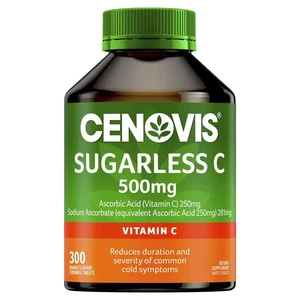 (PRE ORDER) Cenovis Sugarless C 500mg 300 Orange Flavour Chewable Tablets shelf life 2yrs