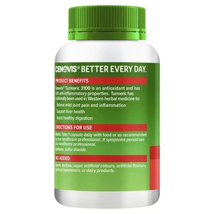 (PRE ORDER) Cenovis Turmeric 3100 80 Capsules shelf life 2yrs