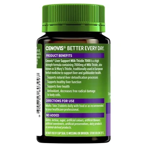 (PRE ORDER) Cenovis Liver Support Milk Thistle 7000mg 75 Tablets shelf life 2yrs