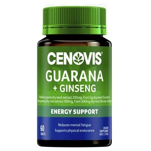 (PRE ORDER) Cenovis Guarana 2000 + Ginseng 500mg 60 Tablets shelf life 2yrs