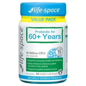 (PRE ORDER) Life-Space Probiotic for 60+ Years 90 Capsules Exclusive Size shelf life 2yrs
