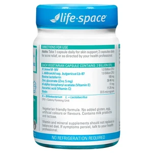 (PRE ORDER) Life-Space Acne Relief + Skin Rebalance 30 Capsules shelf life 2yrs