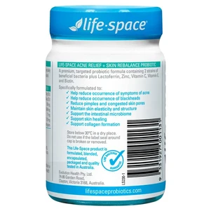 (PRE ORDER) Life-Space Acne Relief + Skin Rebalance 30 Capsules shelf life 2yrs