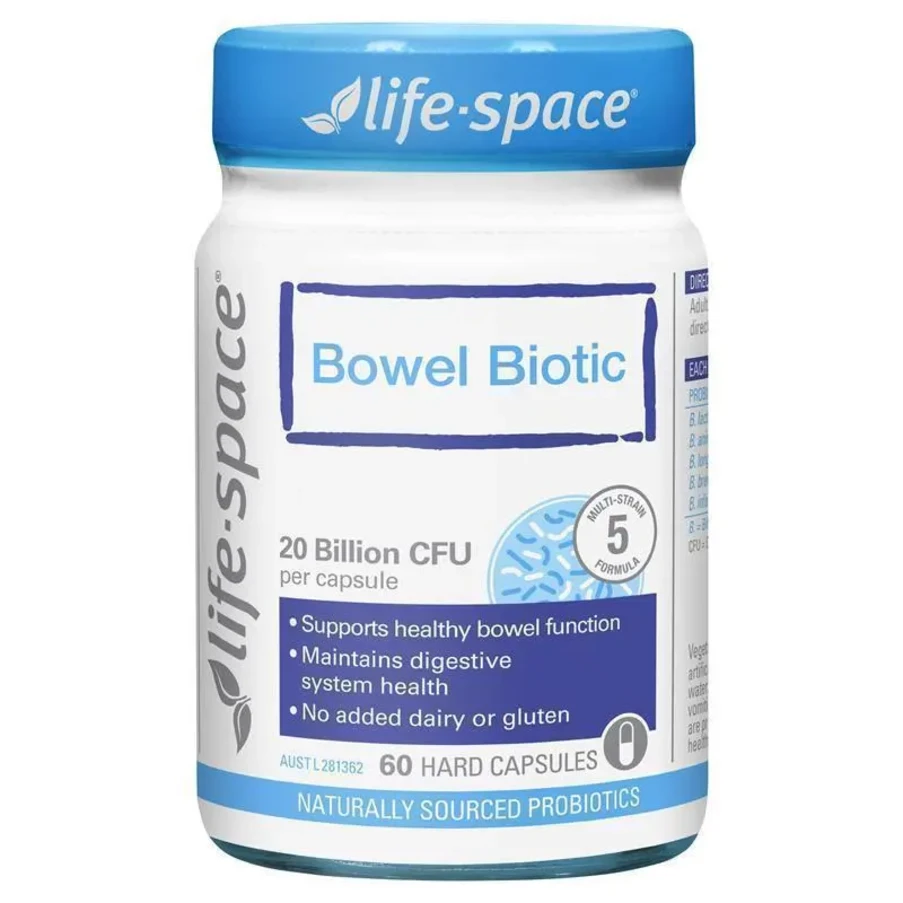 (PRE ORDER) Life-Space Bowel Biotic 60 Capsules shelf life 2yrs