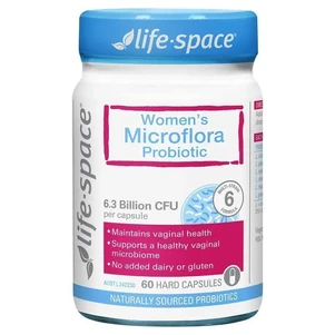 (PRE ORDER) Life-Space Womens Microflora Probiotic 60 Capsules shelf life 2yrs
