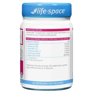 (PRE ORDER) Life-Space Womens Microflora Probiotic 60 Capsules shelf life 2yrs