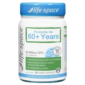 (PRE ORDER) Life-Space Probiotic For 60+ Years 60 Capsules shelf life 2yrs