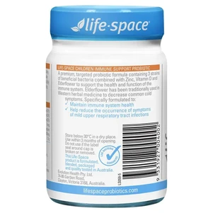 (PRE ORDER) Life-Space Childrens Immune Support Probiotic 60g shelf life 2yrs