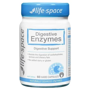 (PRE ORDER) Life-Space Digestive Enzymes 60 Capsules shelf life 2yrs