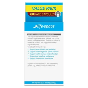 (PRE ORDER) Life-Space Double Strength Probiotic 60 Capsules Exclusive Size shelf life 2yrs