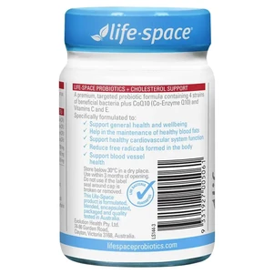 (PRE ORDER) Life-Space Probiotic + Cholesterol Support 50 Capsules shelf life 2yrs