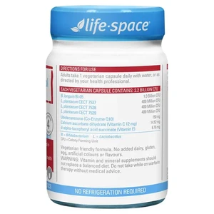 (PRE ORDER) Life-Space Probiotic + Cholesterol Support 50 Capsules shelf life 2yrs