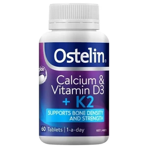 (PRE ORDER) Ostelin Calcium & Vitamin D3 + K2 60 Tablets shelf life 2yrs
