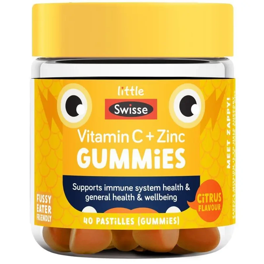 (PRE ORDER) Little Swisse Vitamin C + Zinc Gummies 40 Pack shelf life 2yrs
