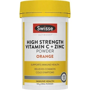 (PRE ORDER) Swisse Vitamin C + Zinc Powder Orange 150g shelf life 2yrs