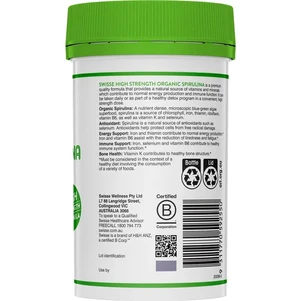 (PRE ORDER) Swisse Organic Spirulina 1000mg 200 Tablets shelf life 2yrs
