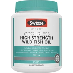 (PRE ORDER) Swisse Ultiboost Odourless High Strength Wild Fish Oil 1500mg 400 Capsules shelf life 2yrs