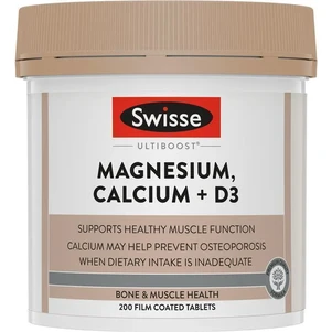 (PRE ORDER) Swisse Magnesium Calcium + Vitamin D 200 Tablets shelf life 2yrs