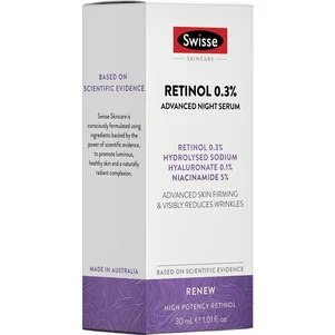 (PRE ORDER) Swisse Skincare Retinol 0.3% Advanced Night Serum 30ml shelf life 2yrs