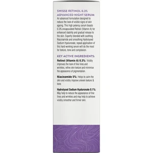 (PRE ORDER) Swisse Skincare Retinol 0.3% Advanced Night Serum 30ml shelf life 2yrs