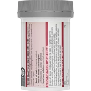 (PRE ORDER) Swisse Beauty High Strength Biotin 5000mcg 100 Tablets shelf life 2yrs
