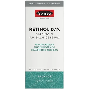 (PRE ORDER) Swisse Skincare Retinol 0.1% Clear Skin PM Balance Serum 30ml shelf life 2yrs