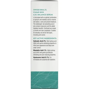 (PRE ORDER) Swisse Skincare BHA 2% Clear Skin AM Balance Serum 30ml shelf life 2yrs